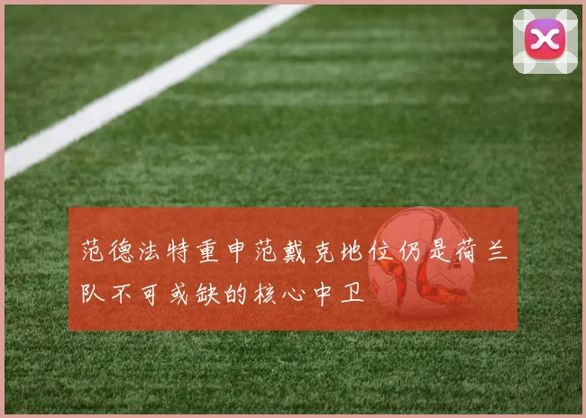 范德法特重申范戴克地位仍是荷兰队不可或缺的核心中卫
